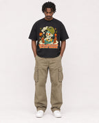 Mockup Boxy Heavyweight Tee Black male full-body 04