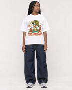 Mockup Boxy Heavyweight Tee White female full-body 04