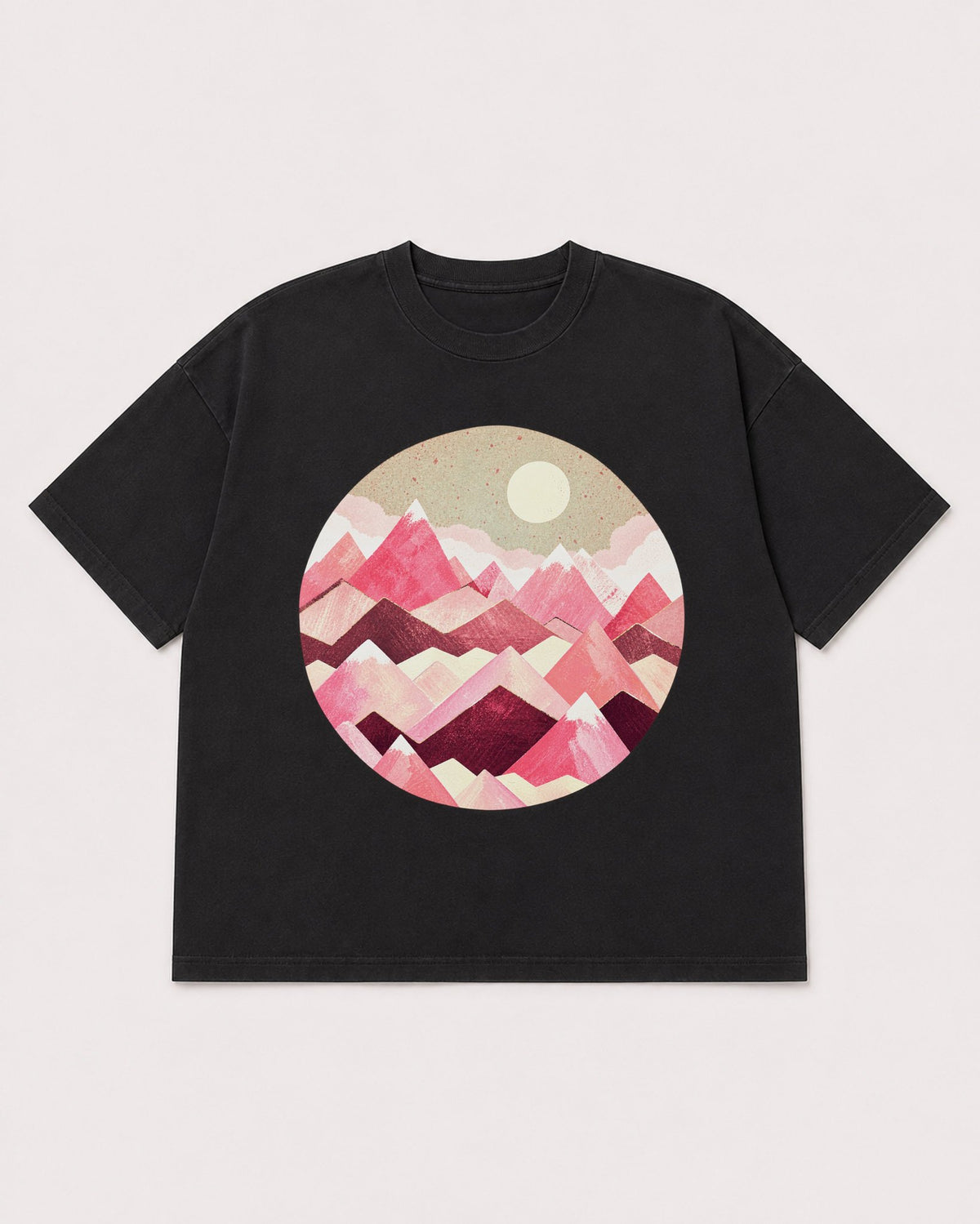 Mockup Boxy Heavyweight Tee Black product