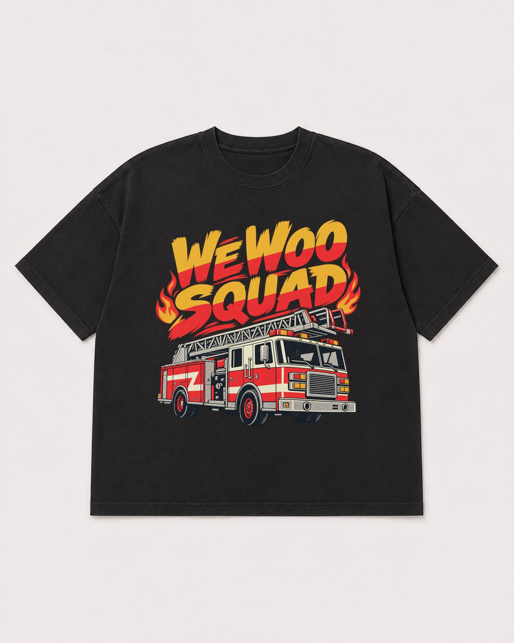 Mockup Boxy Heavyweight Tee Black product