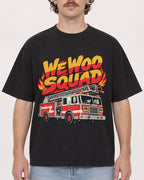 Mockup Boxy Heavyweight Tee Black male close-up 09