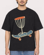 Mockup Boxy Heavyweight Tee Black male close-up 02