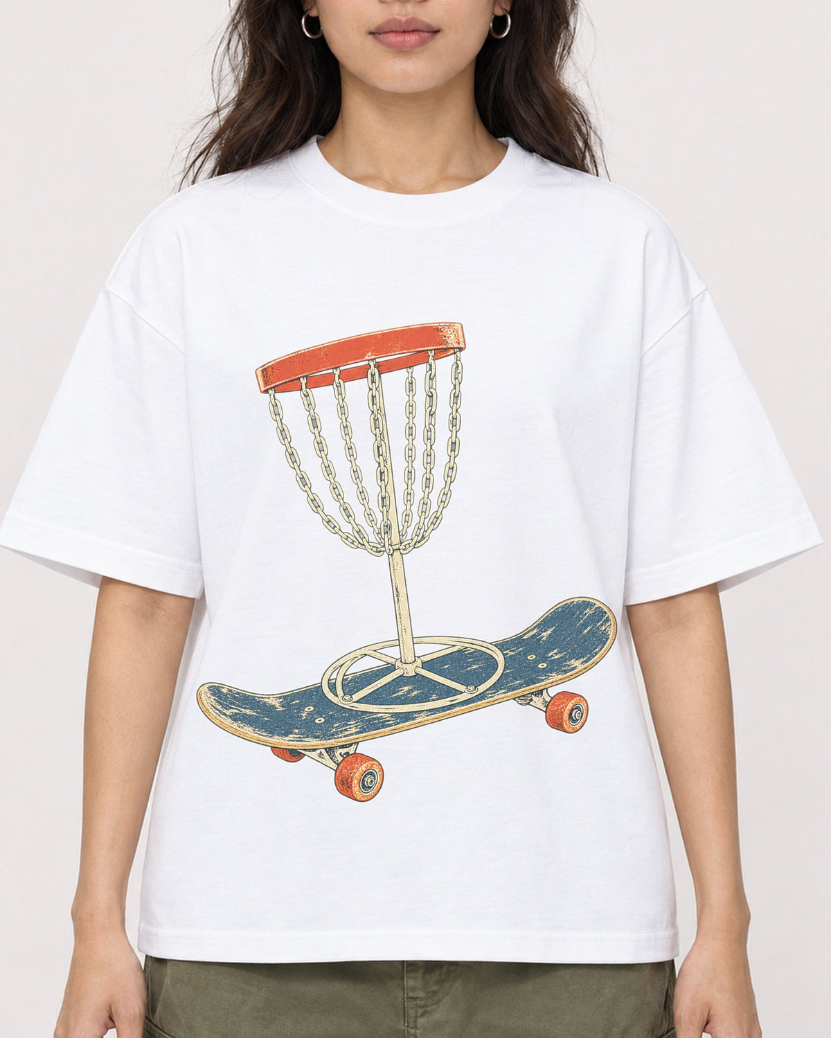 Mockup Boxy Heavyweight Tee White female close-up 02