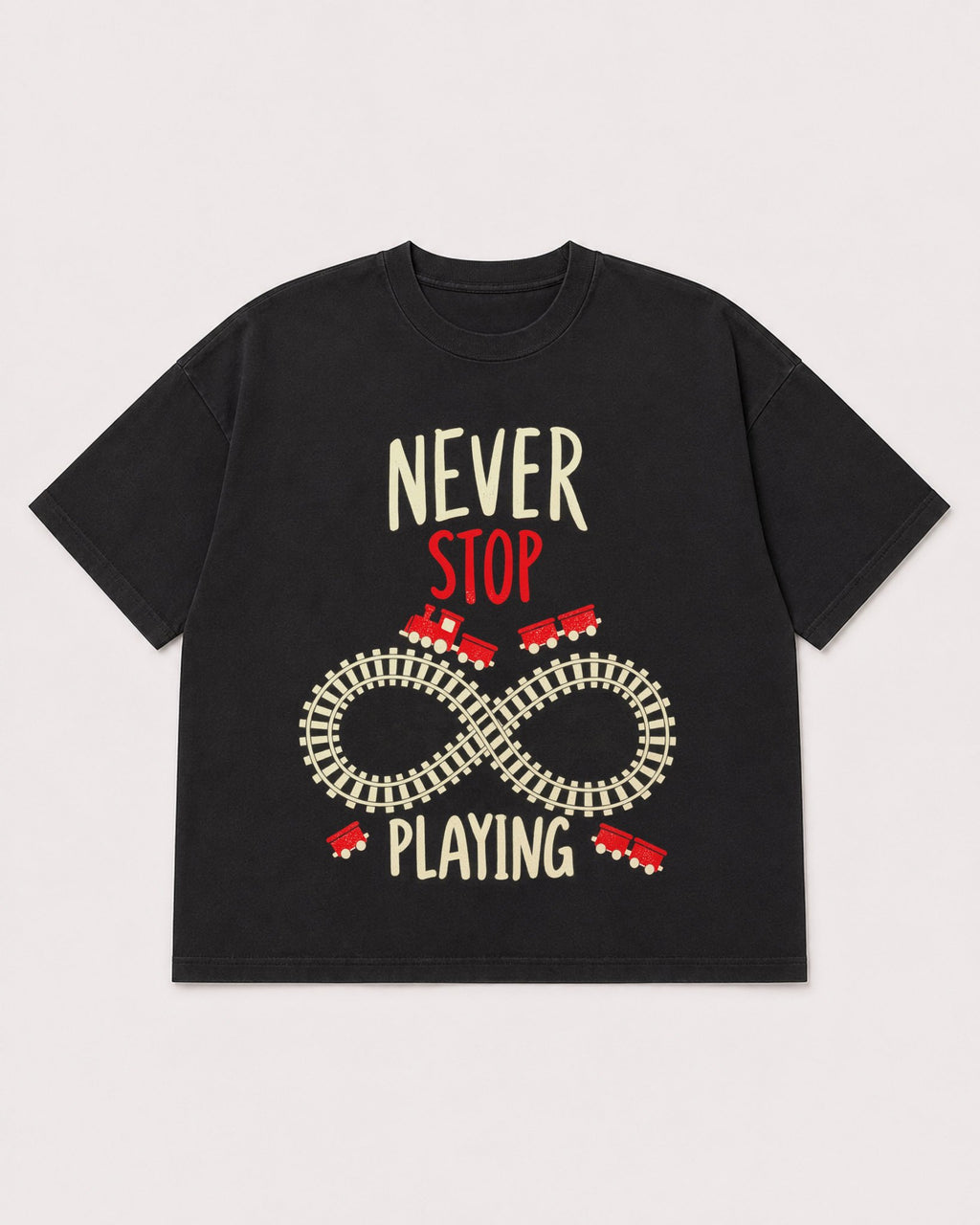 Mockup Boxy Heavyweight Tee Black product