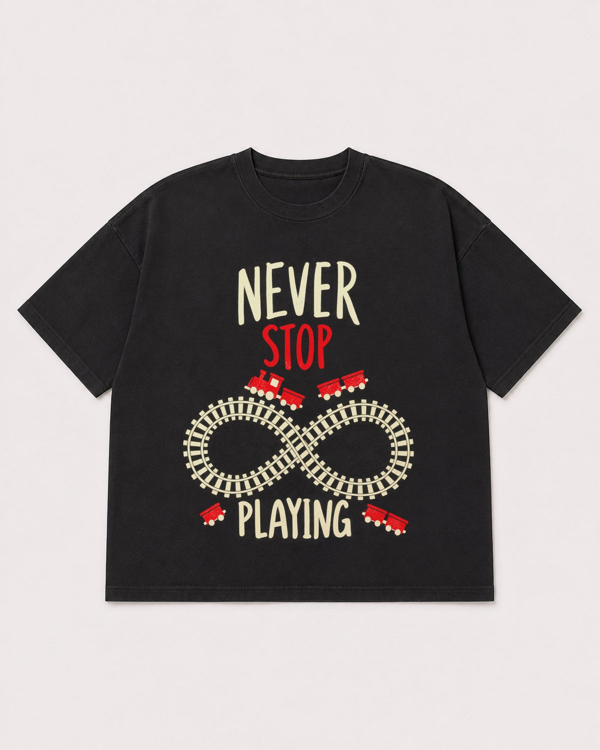 Mockup Boxy Heavyweight Tee Black product