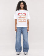 Mockup Boxy Heavyweight Tee White female full-body 10