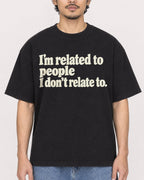 Mockup Boxy Heavyweight Tee Black male close-up 02