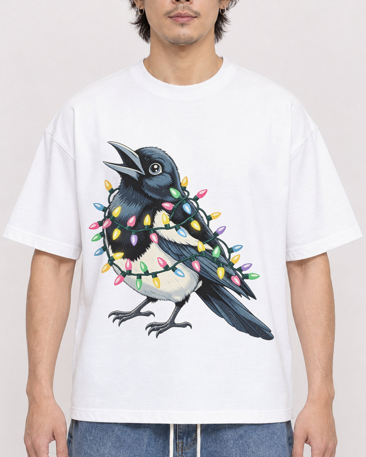 Mockup Boxy Heavyweight Tee White male close-up 03
