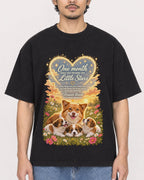 Mockup Boxy Heavyweight Tee Black male close-up 02