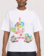 Mockup Boxy Heavyweight Tee White female close-up 34