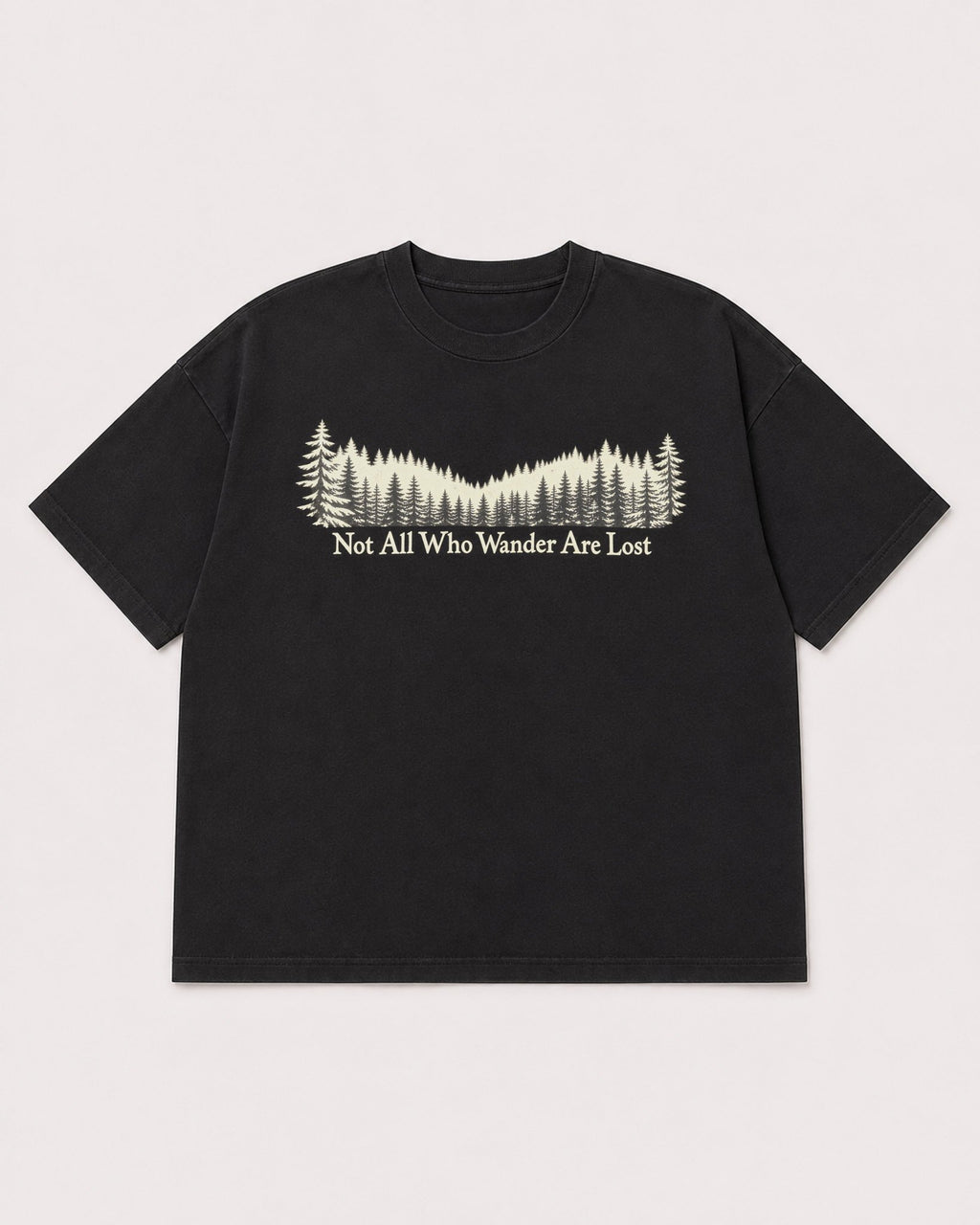 Mockup Boxy Heavyweight Tee Black product