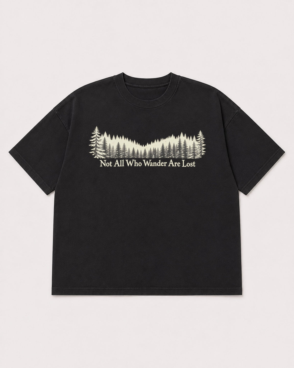 Mockup Boxy Heavyweight Tee Black product