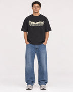 Mockup Boxy Heavyweight Tee Black male full-body 10