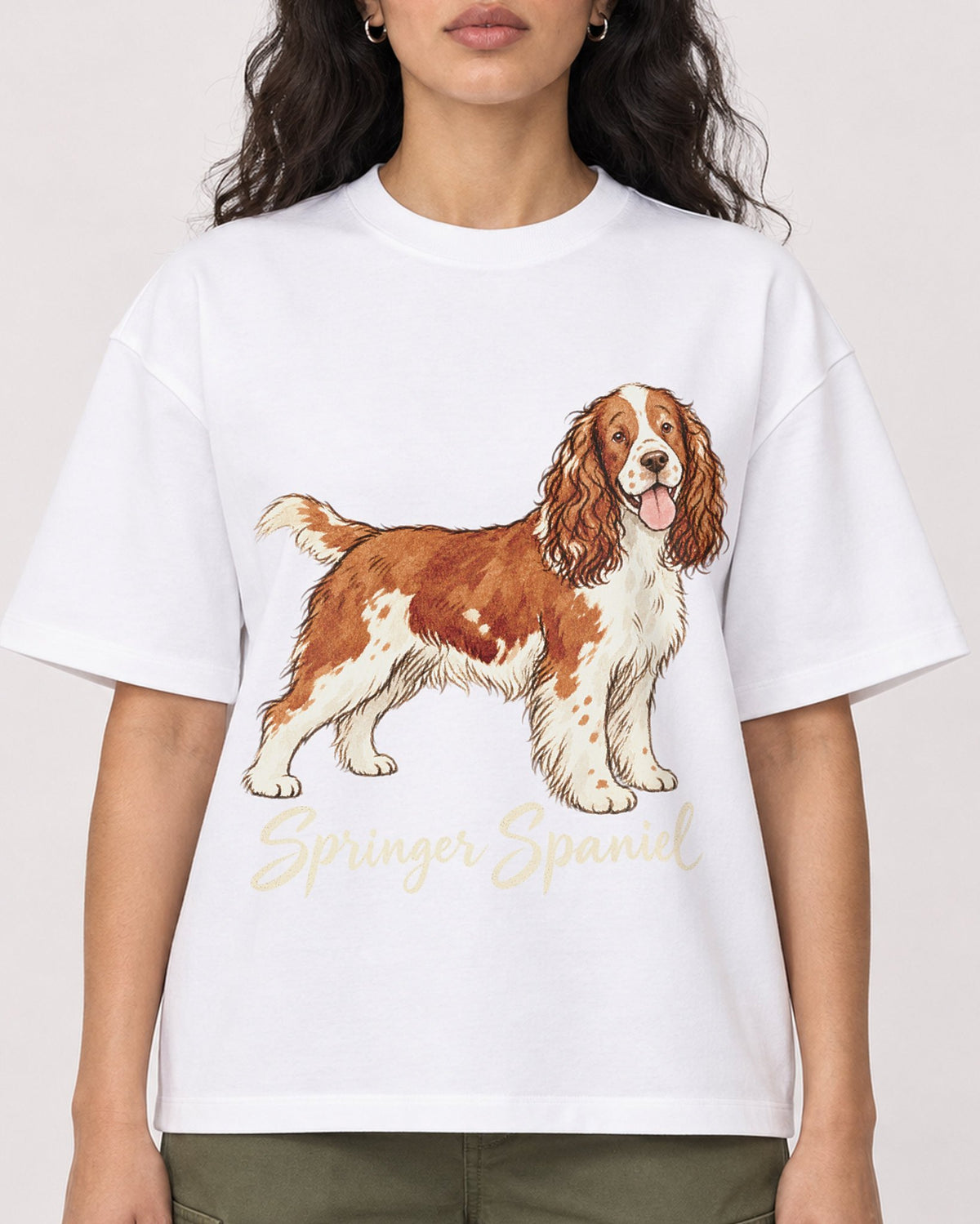 Mockup Boxy Heavyweight Tee White female close-up 07