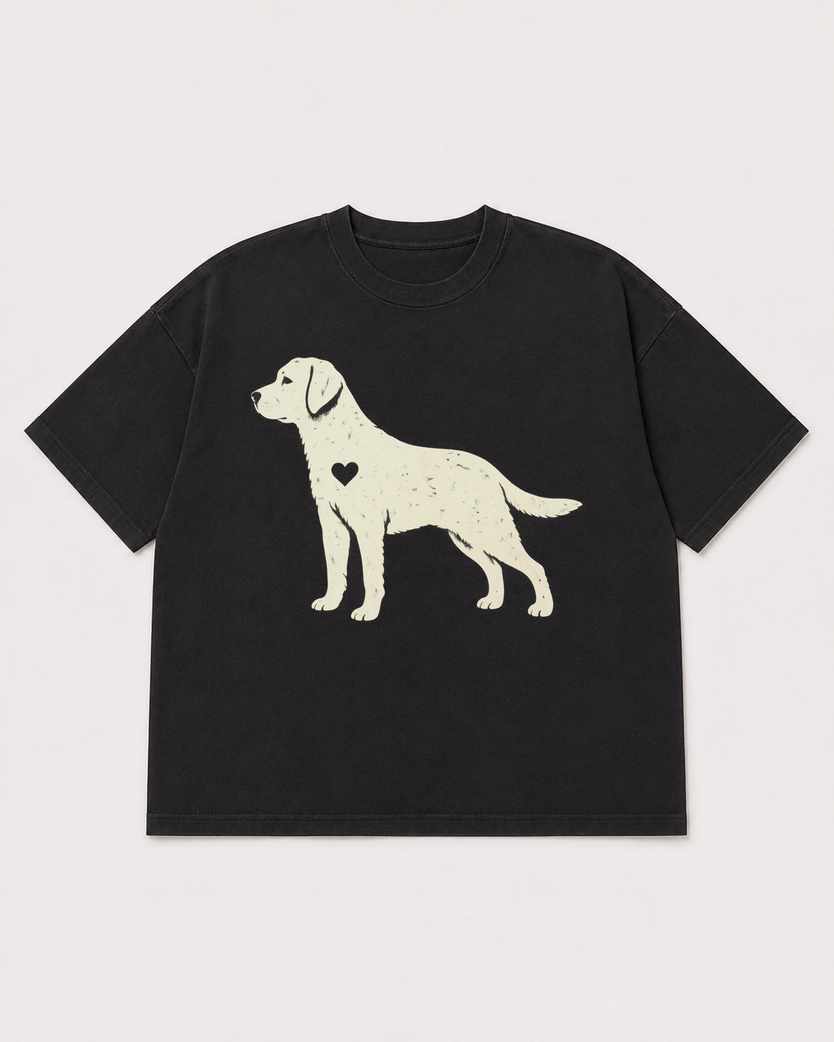 Mockup Boxy Heavyweight Tee Black product