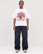 Mockup Boxy Heavyweight Tee White female full-body 34