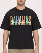 Mockup Boxy Heavyweight Tee Black male close-up 08