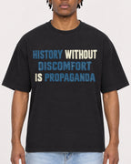 Mockup Boxy Heavyweight Tee Black male close-up 05