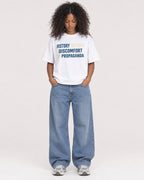 Mockup Boxy Heavyweight Tee White female full-body 05