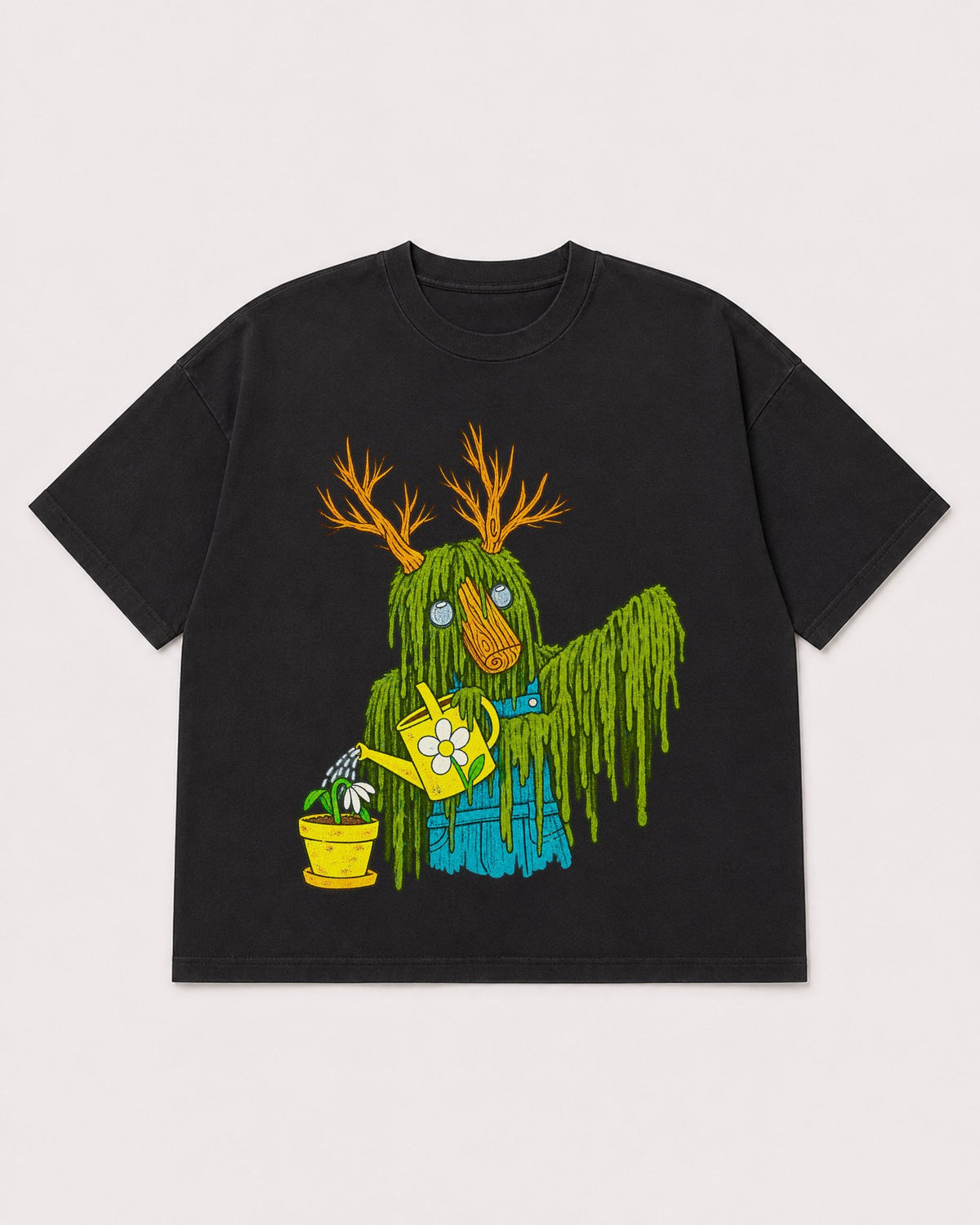 Mockup Boxy Heavyweight Tee Black product