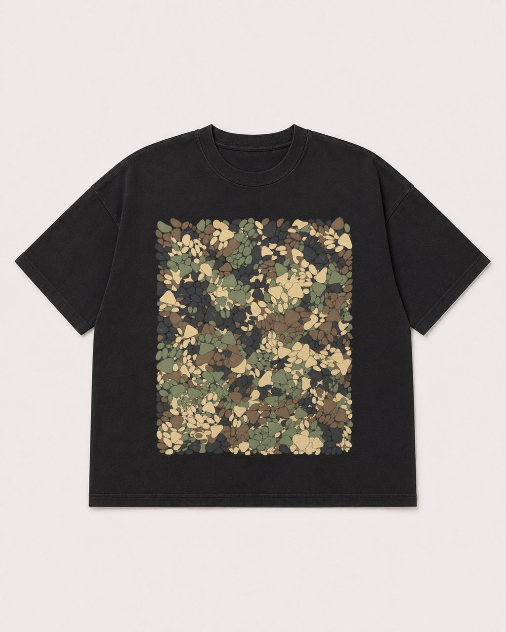 Mockup Boxy Heavyweight Tee Black product