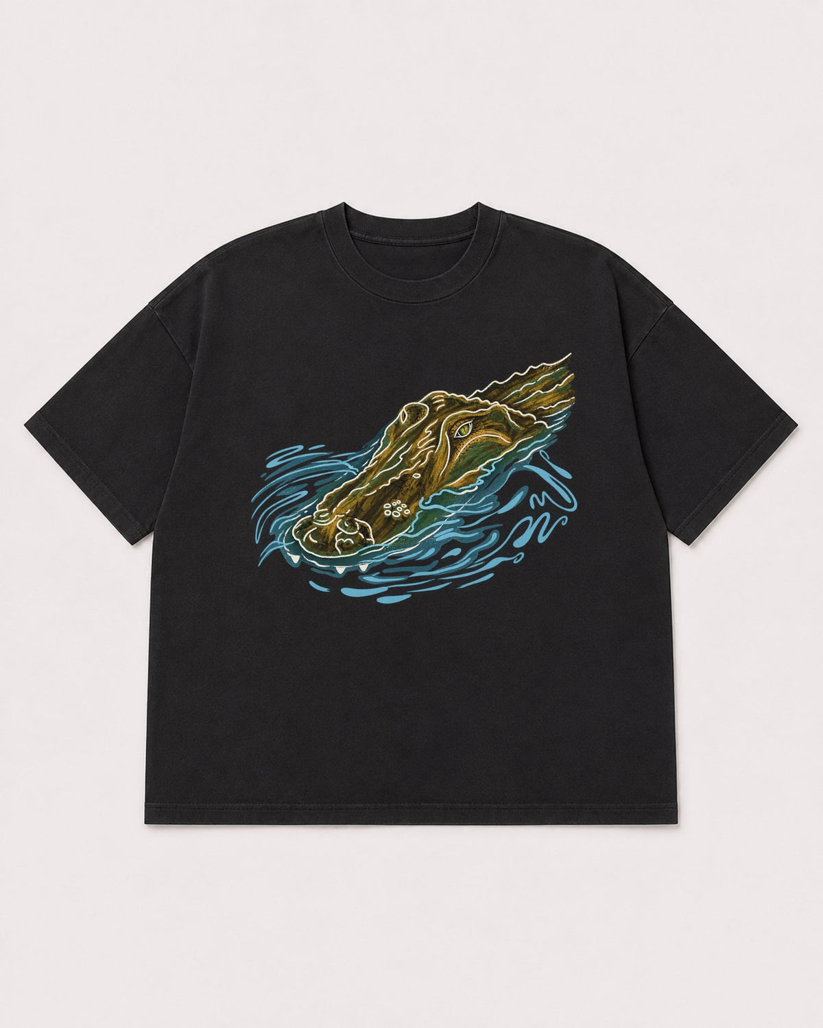 Mockup Boxy Heavyweight Tee Black product