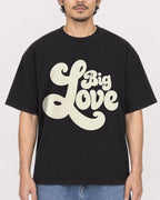 Mockup Boxy Heavyweight Tee Black male close-up 02