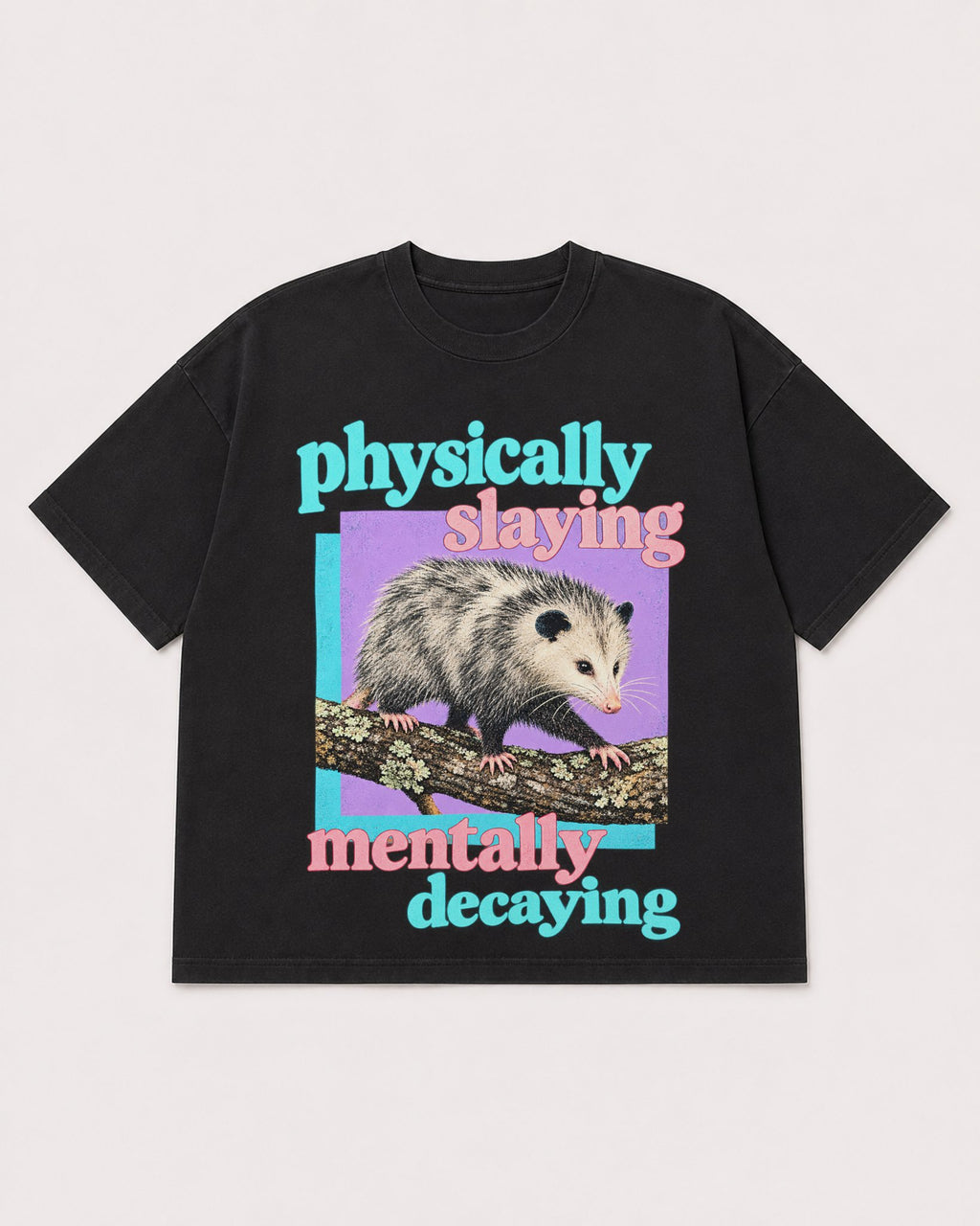 Mockup Boxy Heavyweight Tee Black product