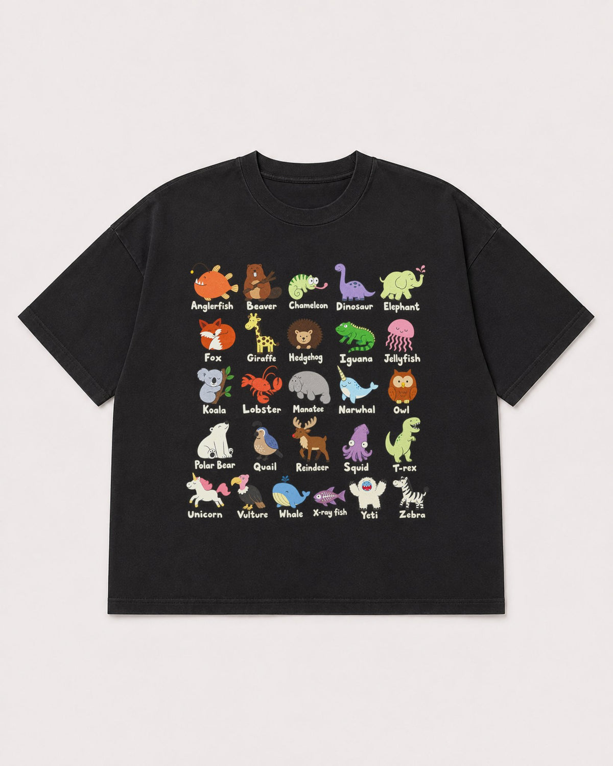 Mockup Boxy Heavyweight Tee Black product