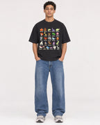Mockup Boxy Heavyweight Tee Black male full-body 10