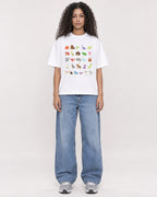 Mockup Boxy Heavyweight Tee White female full-body 10