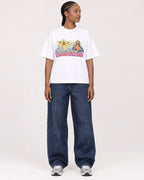 Mockup Boxy Heavyweight Tee White female full-body 44