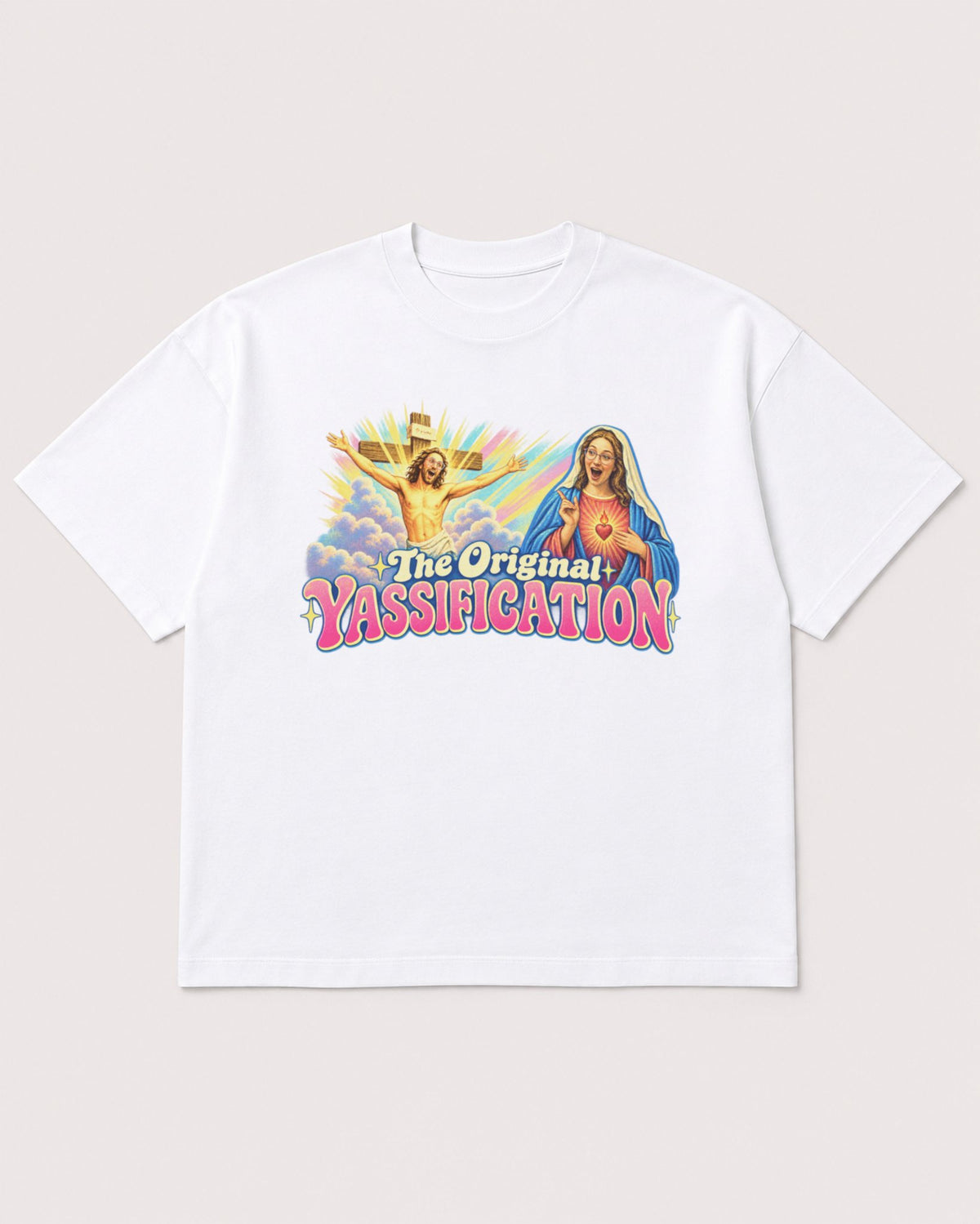 Mockup Boxy Heavyweight Tee White product