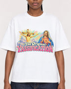 Mockup Boxy Heavyweight Tee White female close-up 44