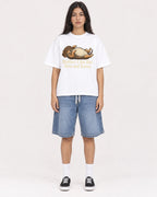 Mockup Boxy Heavyweight Tee White female full-body 46
