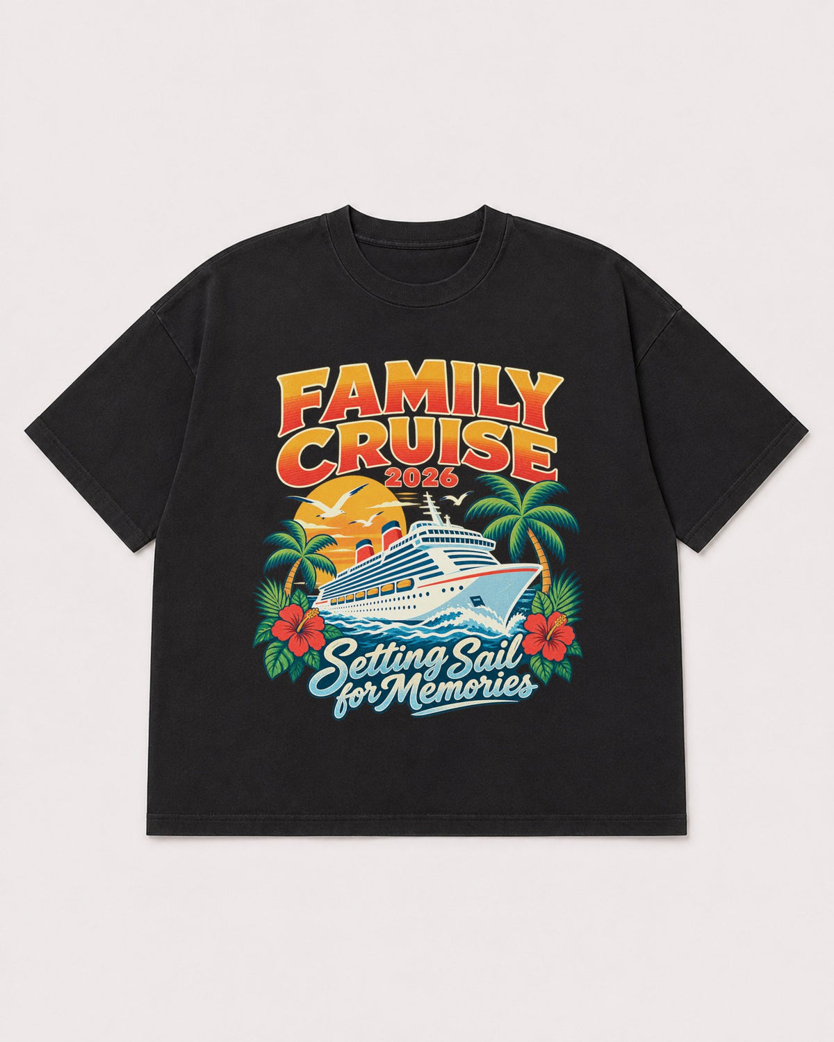 Mockup Boxy Heavyweight Tee Black product