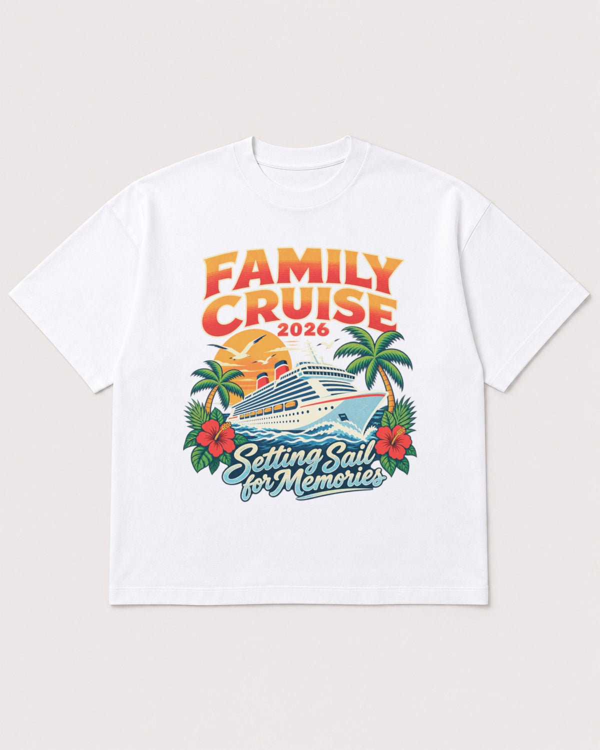 Mockup Boxy Heavyweight Tee White product
