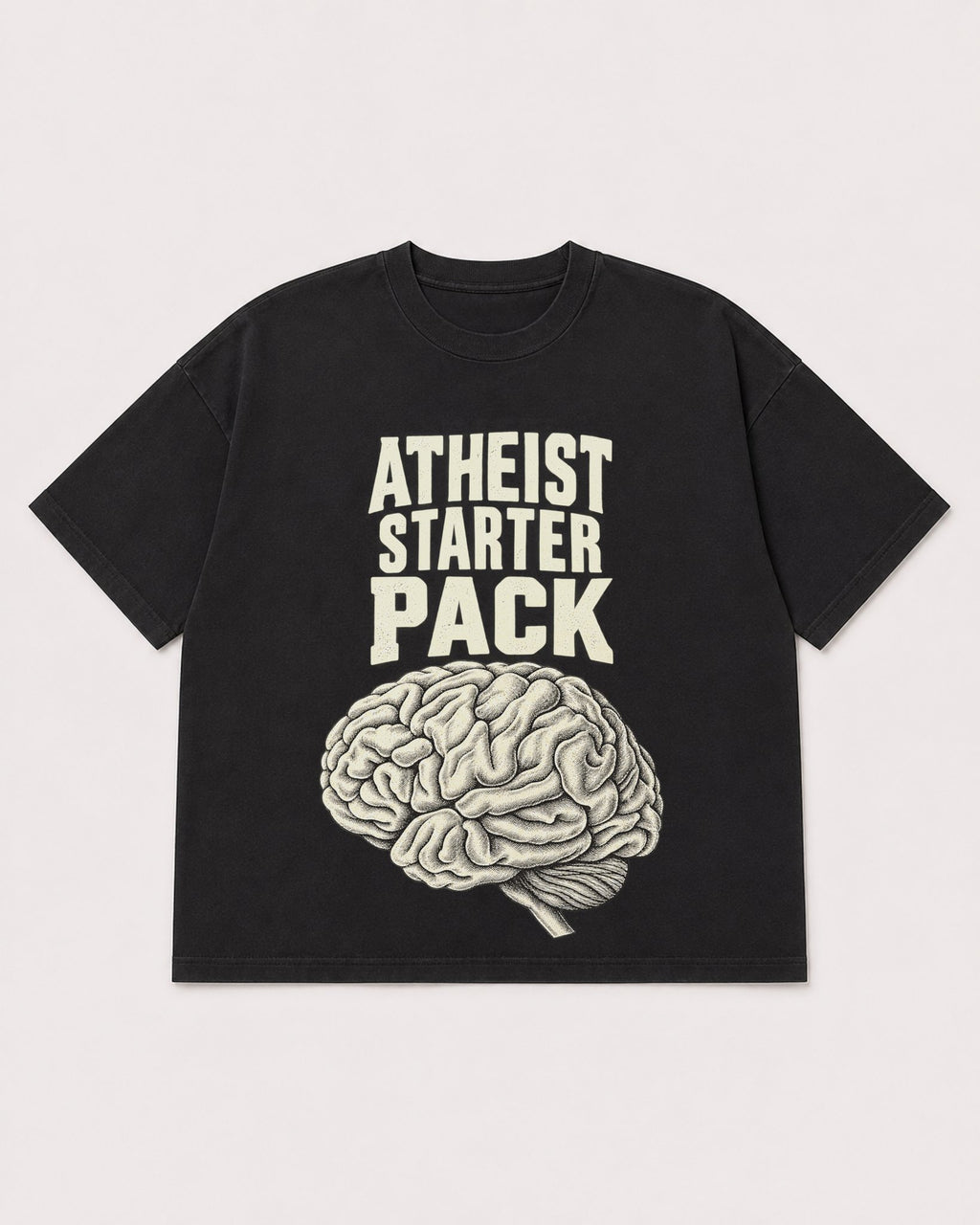Mockup Boxy Heavyweight Tee Black product