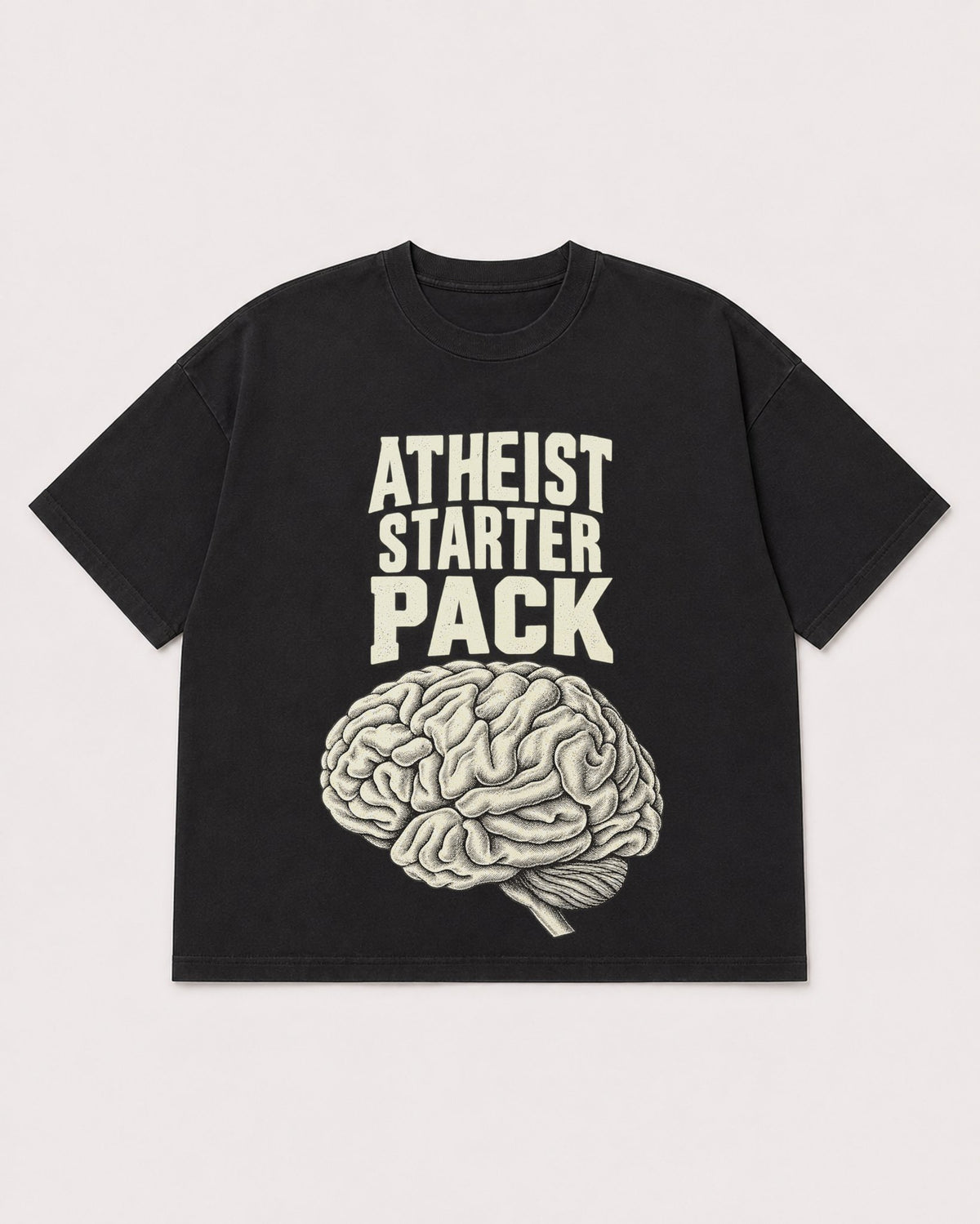Mockup Boxy Heavyweight Tee Black product