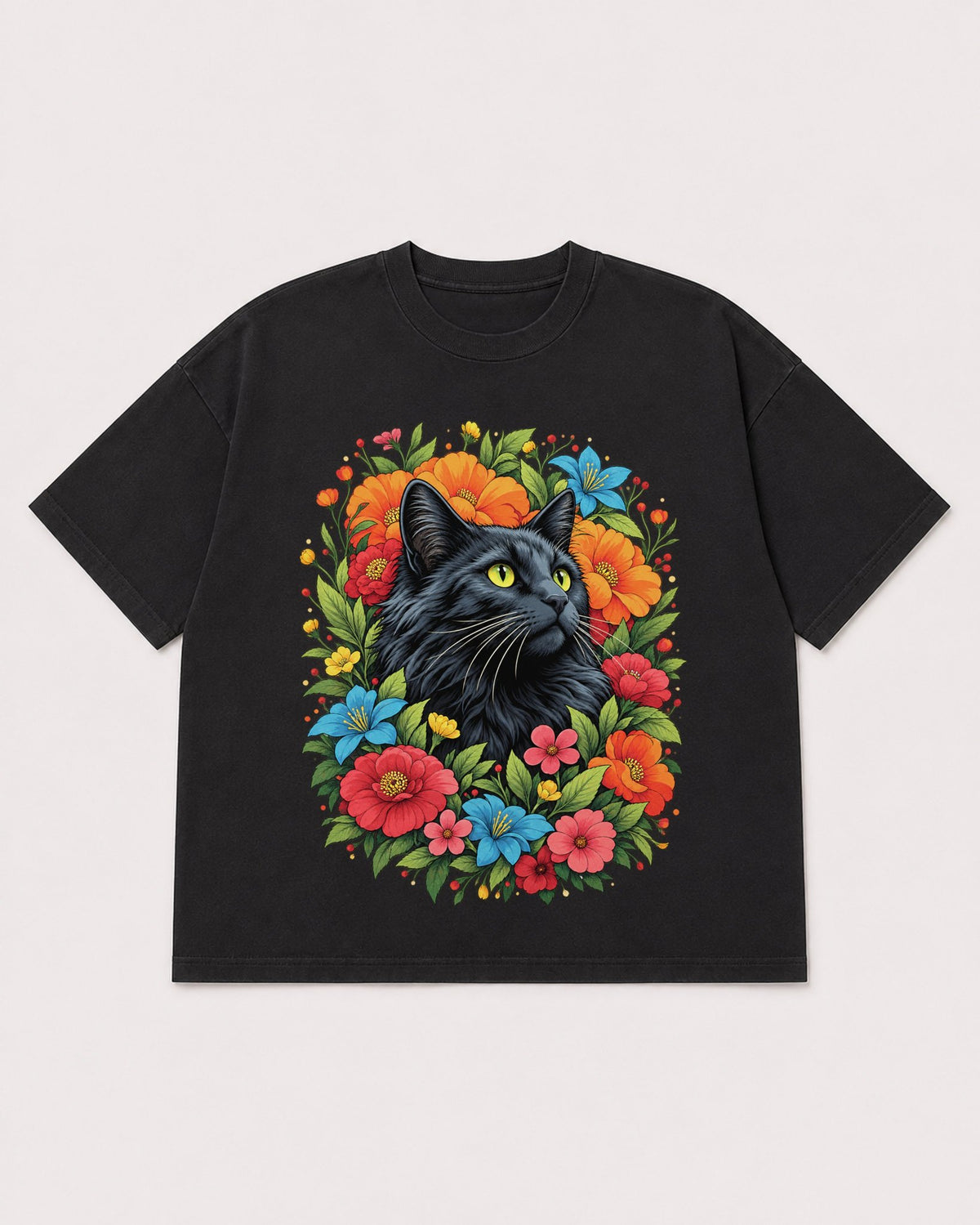 Mockup Boxy Heavyweight Tee Black product