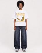 Mockup Boxy Heavyweight Tee White female full-body 14