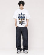 Mockup Boxy Heavyweight Tee White male full-body 11
