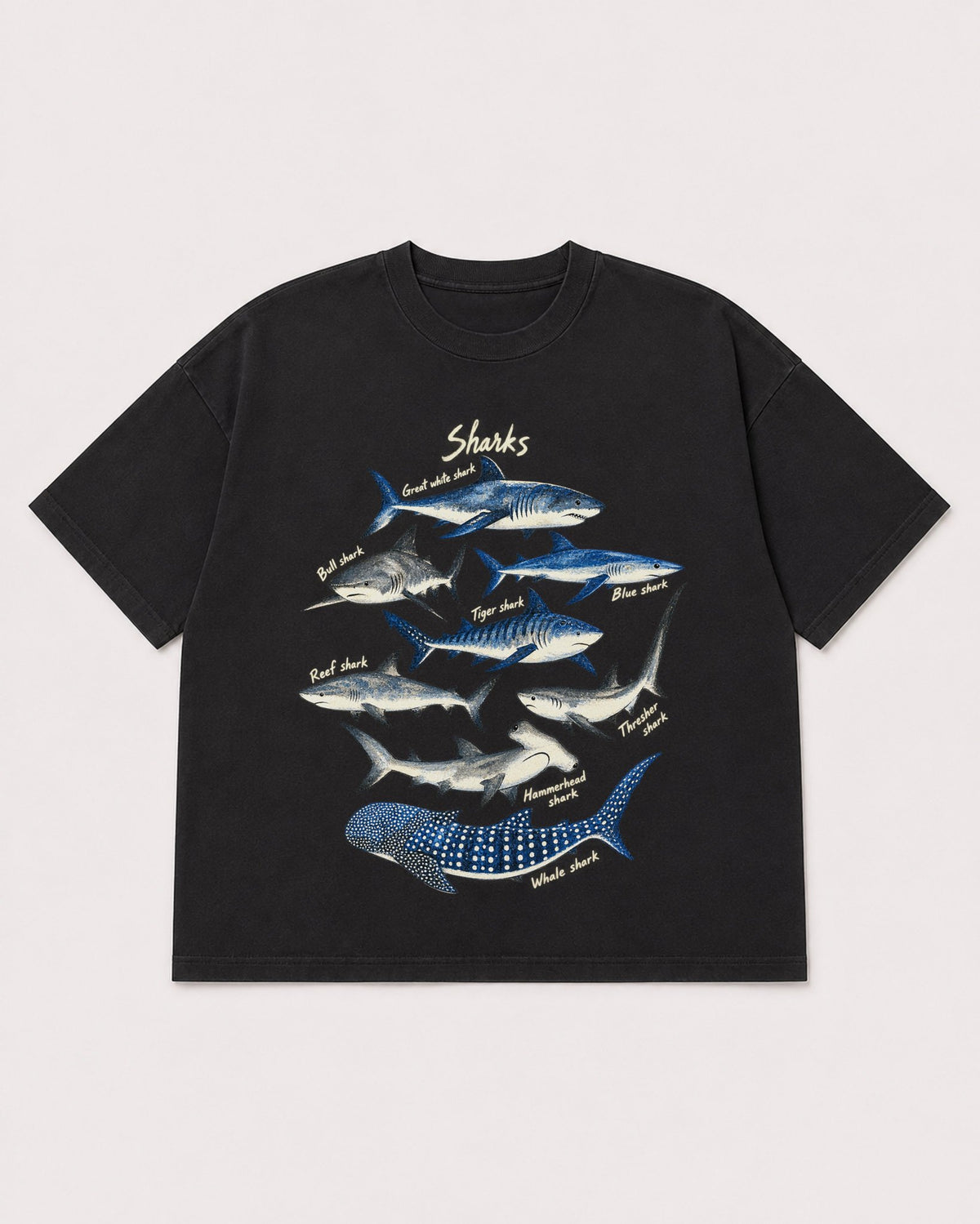 Mockup Boxy Heavyweight Tee Black product