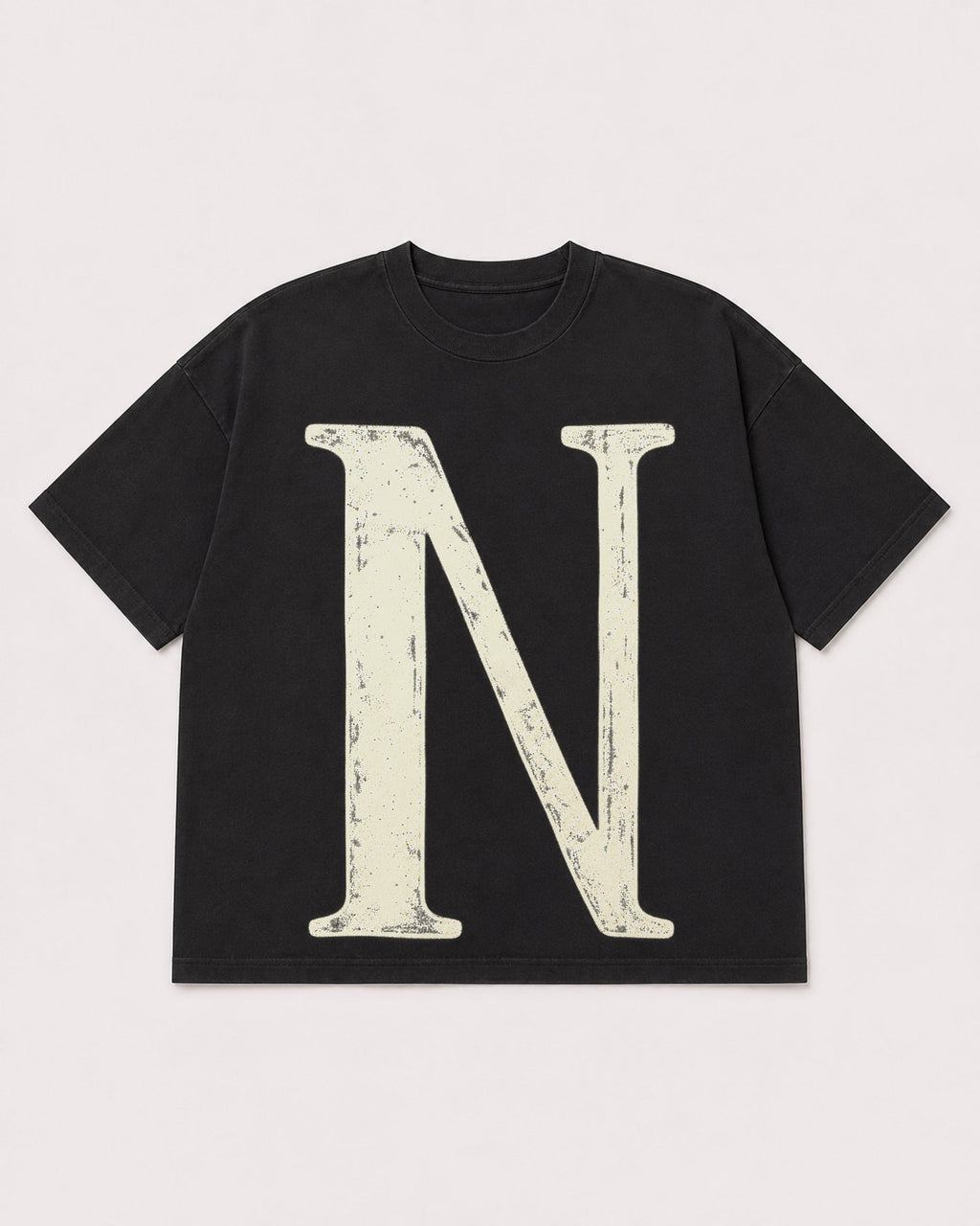 Mockup Boxy Heavyweight Tee Black product