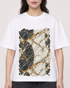 Mockup Boxy Heavyweight Tee White female close-up 03