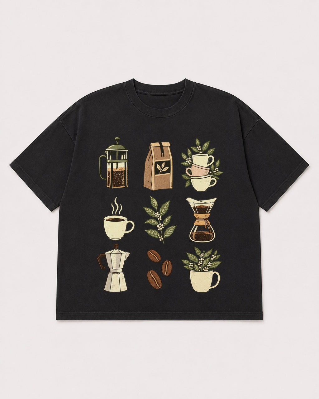 Mockup Boxy Heavyweight Tee Black product