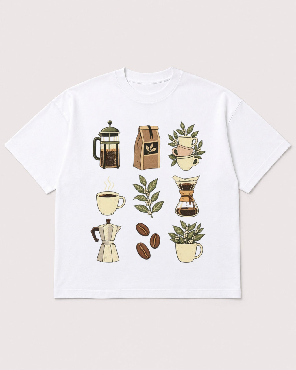 Mockup Boxy Heavyweight Tee White product