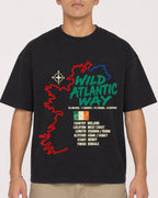 Mockup Boxy Heavyweight Tee Black male close-up 16