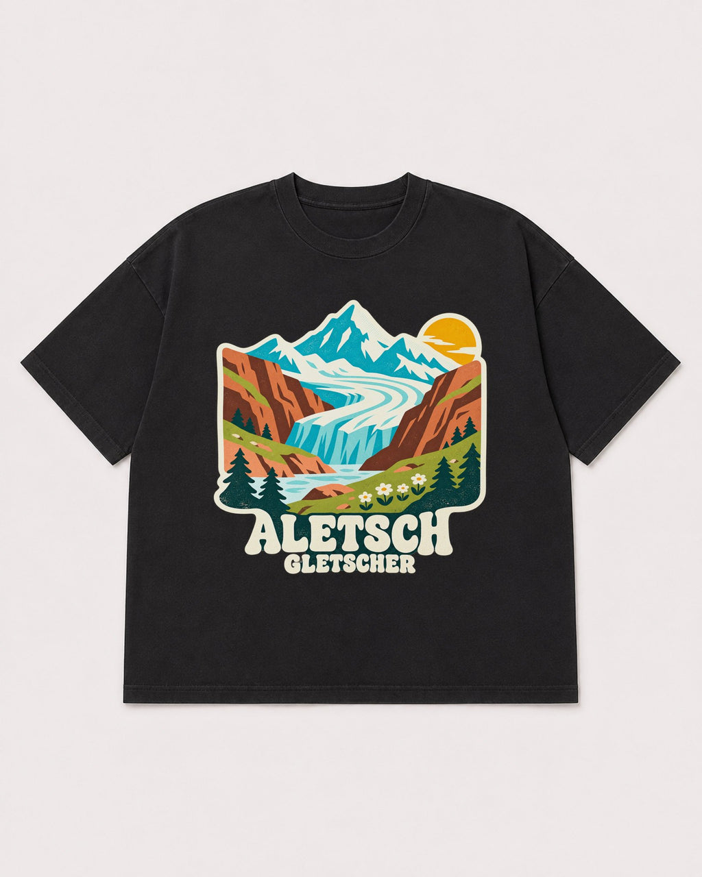 Mockup Boxy Heavyweight Tee Black product