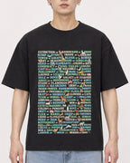 Mockup Boxy Heavyweight Tee Black male close-up 01